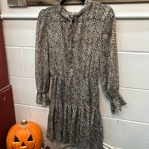 Zara Sheer Keyhole Tie Dress